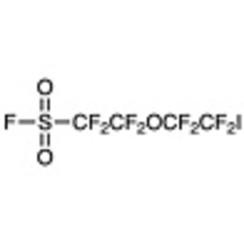Tetrafluoro-2-(tetrafluoro-2-iodoethoxy)ethanesulfonyl Fluoride (stabilized with Na2S2O3) >95.0%(GC) 5g