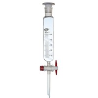 Ampoule à décanter cylindrique avec robinet PTFE