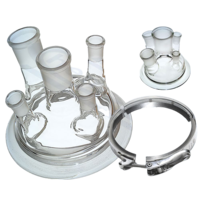 Reaction vessel lid, clamp and ring