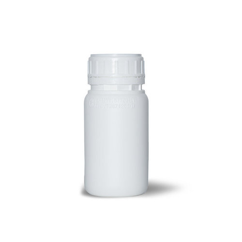 Flasche aus fluoriertem HDPE mit UN-Zulassung 250 ml weiß