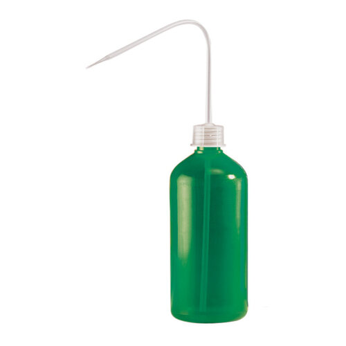 Wash bottle with colored bottle
