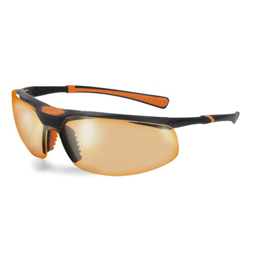 Veiligheidsbril 5X3, oranje, zwartoranje