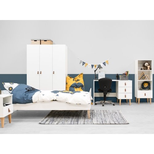 Bopita Tienerkamer Indy 3-delig Wit/Naturel Bopita Tienerkamer Indy 3-delig Wit/Naturel