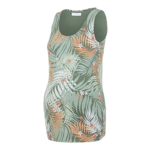 Mamalicious zwangerschapstop bladprint groen Mamalicious zwangerschapstop bladprint groen