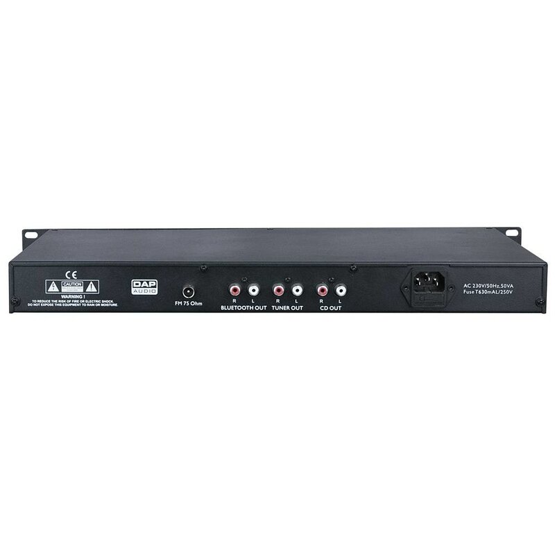 TCD-100BT CD/SD/USB/Bluetooth-speler met tuner 1 HE