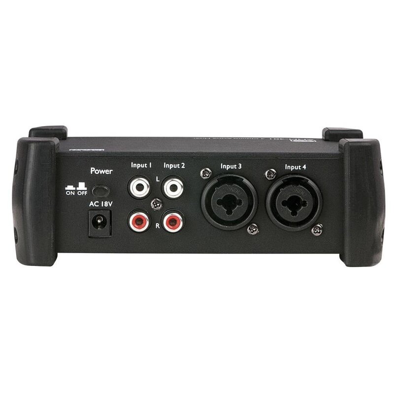 AMM-401 compacte actieve 4-kanaals mixer