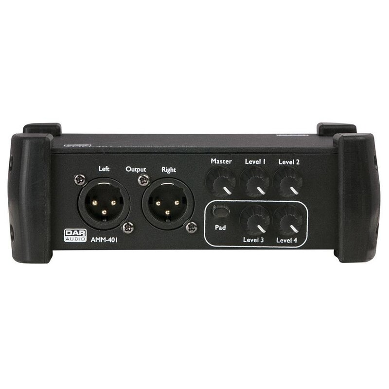 AMM-401 compacte actieve 4-kanaals mixer