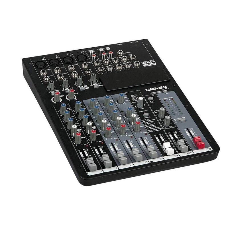GIG-83CFX 8-kanaals mixer met effecten