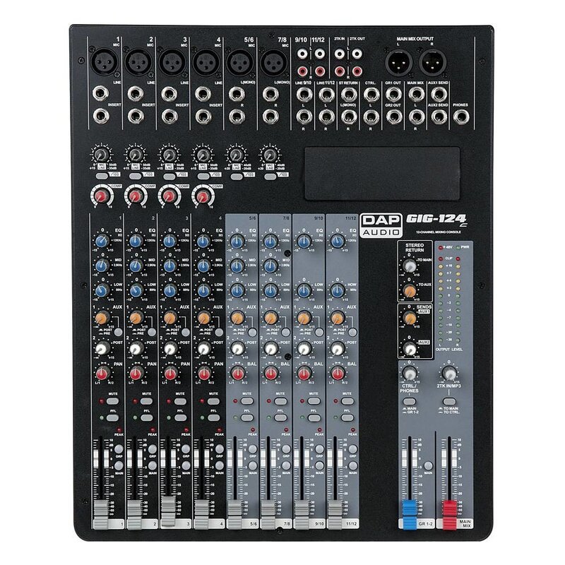 GIG-124C 12 kanaals mixer