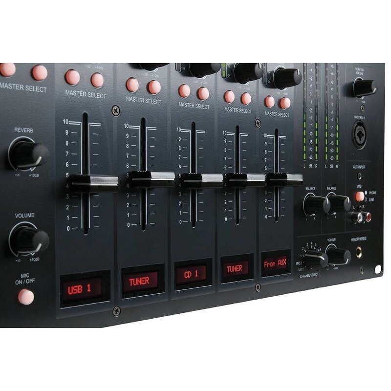 IMIX-7.2 USB 7-kanaals installatie mixer