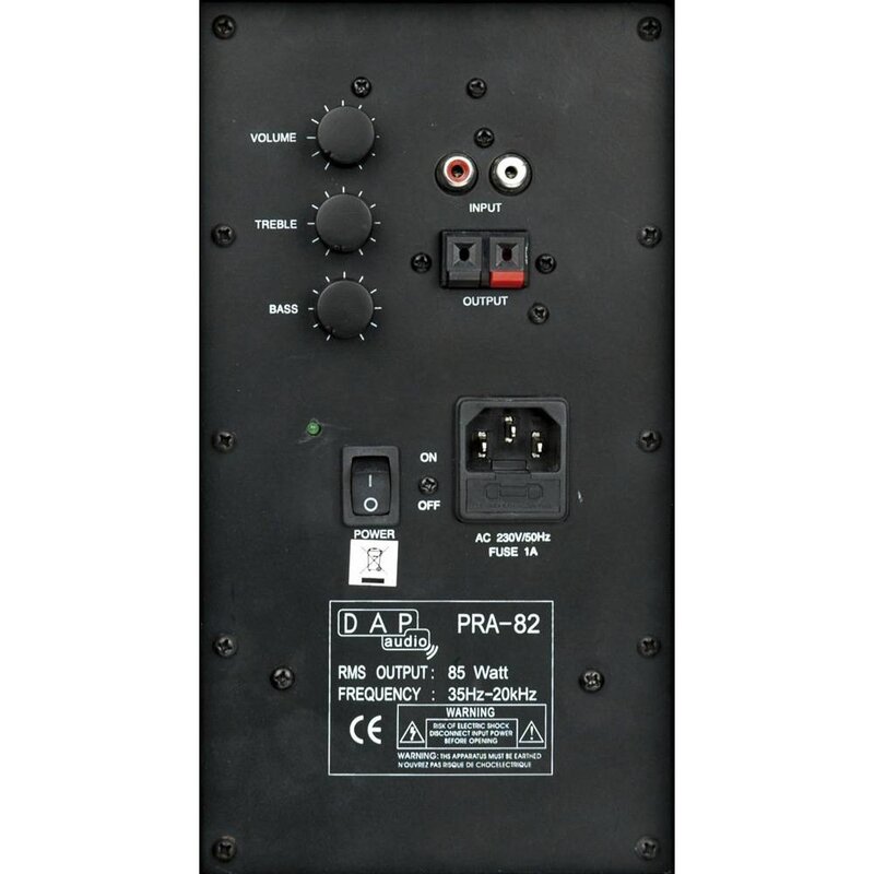 PRA-82 Actieve luidsprekerset 2x 85W zwart