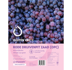 Riches en protéines Poudre de pépins de raisin rouges 250 g