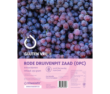 Rode druivenpitzaad in poedervorm 250 g