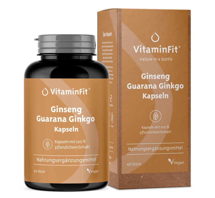 Ginseng Guarana Ginkgo Kapseln