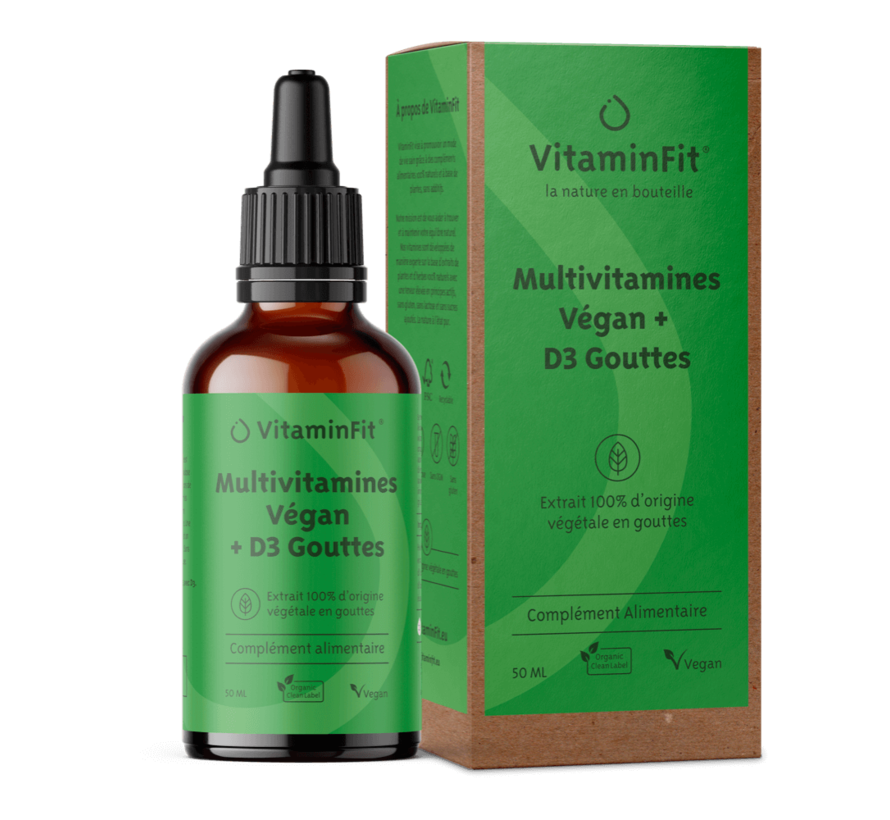 Multivitamines Végan + D3 Gouttes