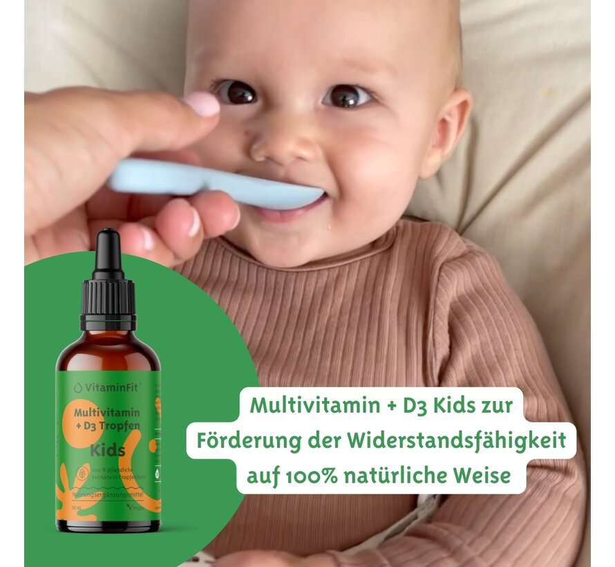 Multivitamin + D3 Tropfen Kinder