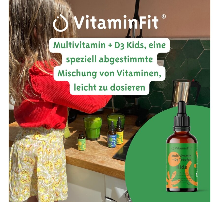 Multivitamin + D3 Tropfen Kinder