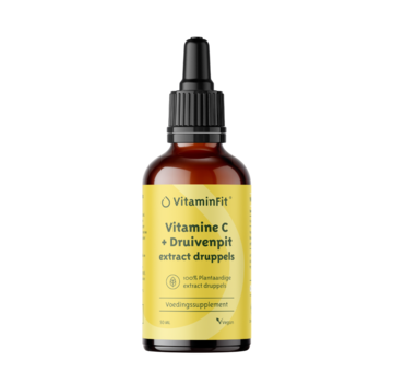 Vitamine C druppels met druivenpit extract