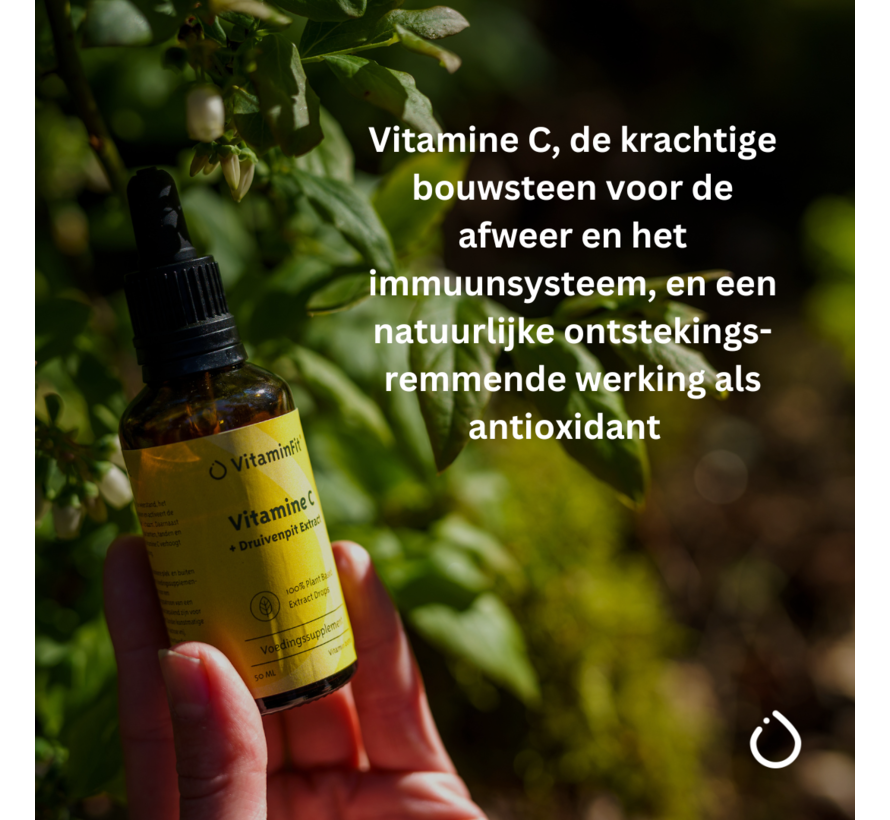 Vitamine C druppels met druivenpit extract (OPC)