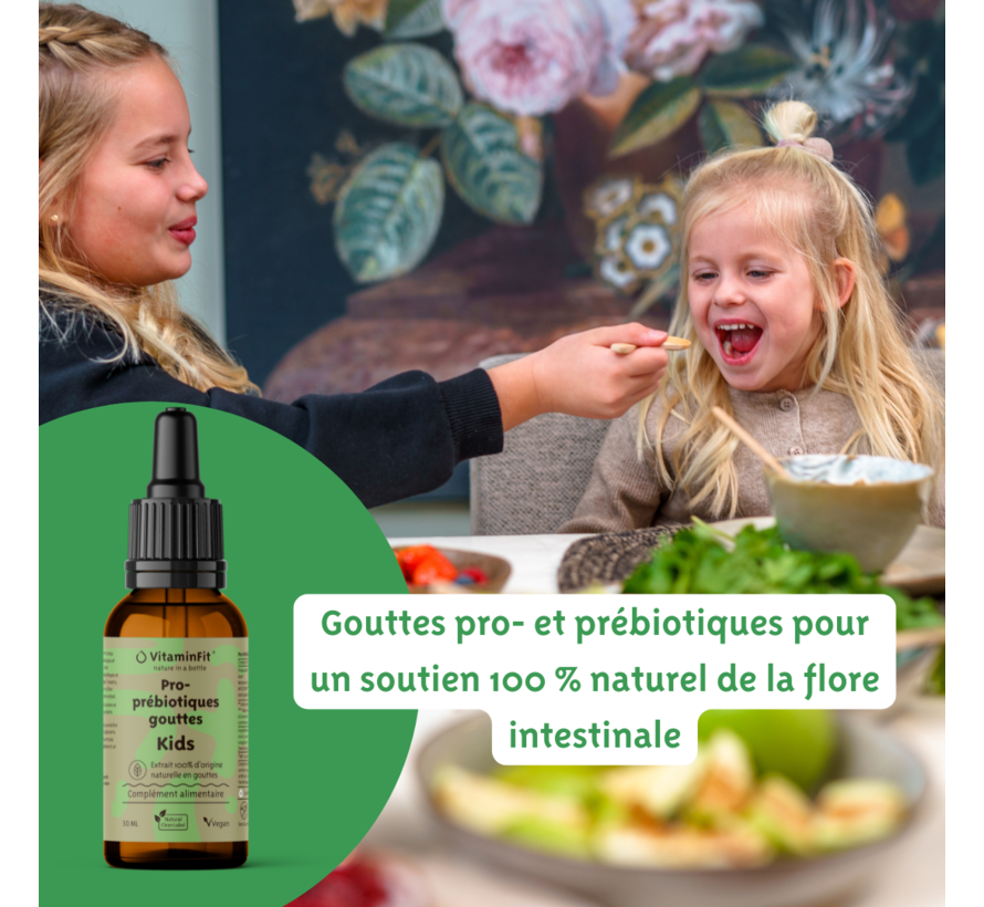 Gouttes Pro et Prébiotiques pour Enfants
