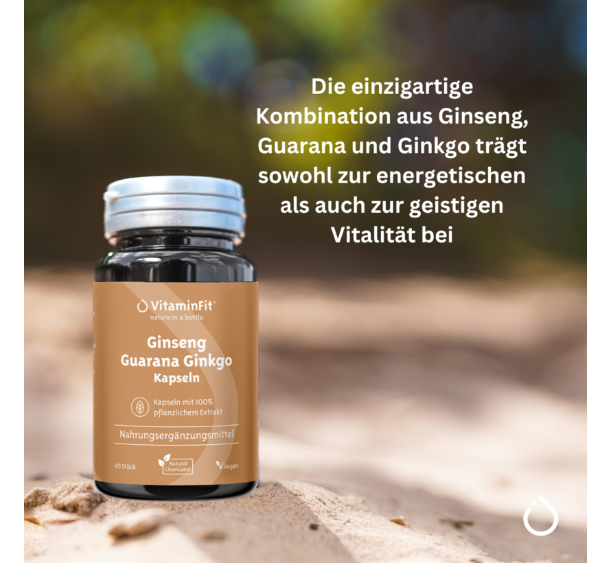 Ginseng Guarana Ginkgo Kapseln