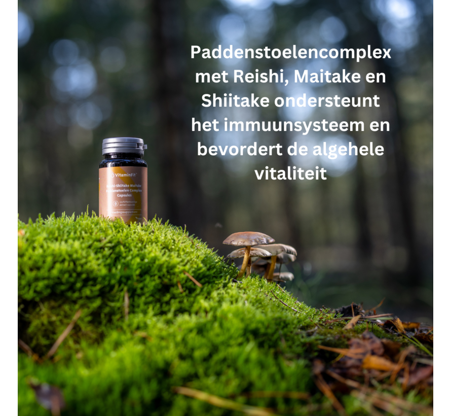 Reishi & Shiitake & Maitake Paddenstoelen Complex