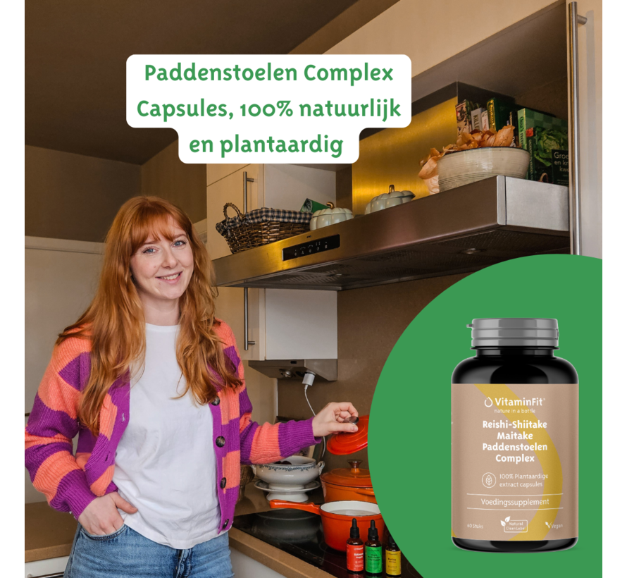Reishi & Shiitake & Maitake Paddenstoelen Complex