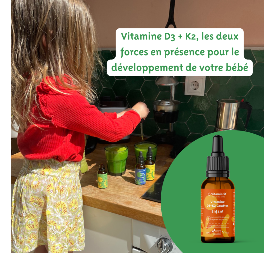 Vitamin D3 + K2 gouttes Enfant
