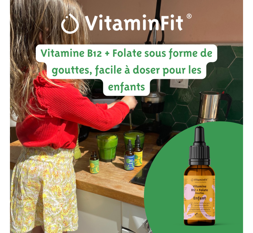 Vitamine B12 + Folate Gouttes Enfant
