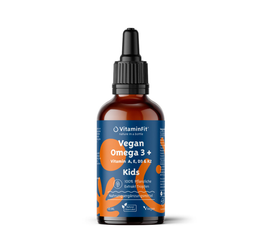Oméga 3+ vitamines A, E, D3 et K2 Kids