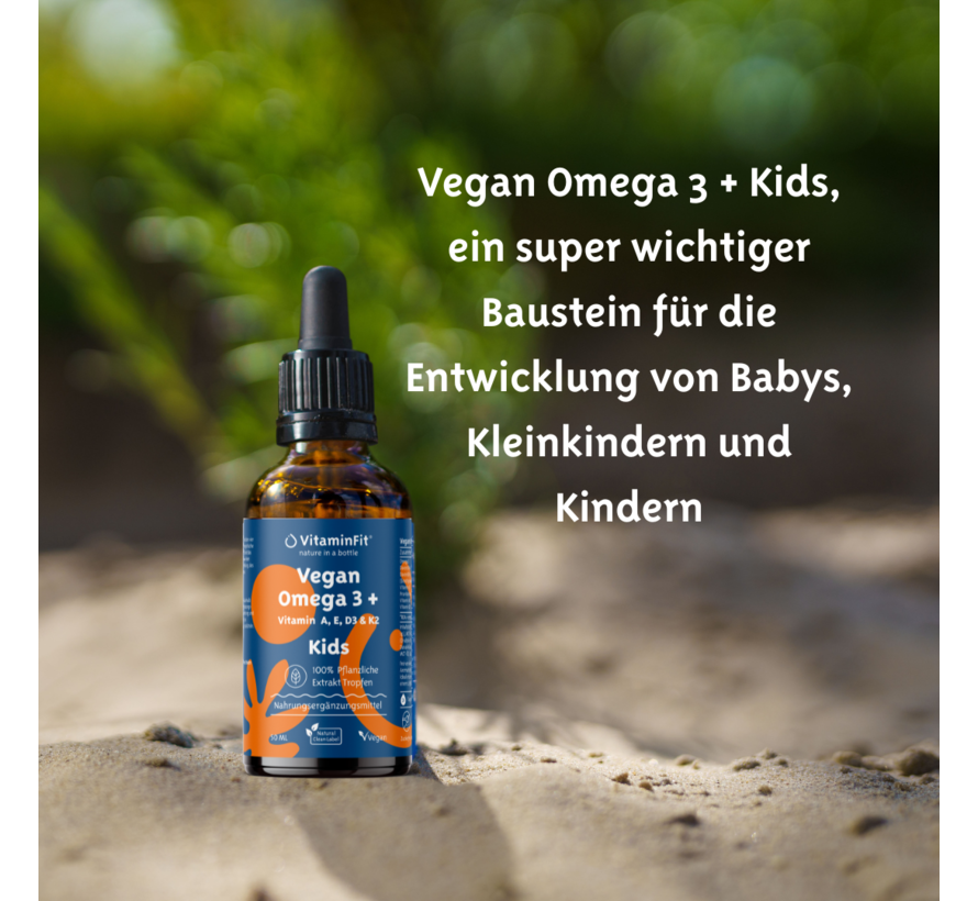 Oméga 3+ vitamines A, E, D3 et K2 Kids