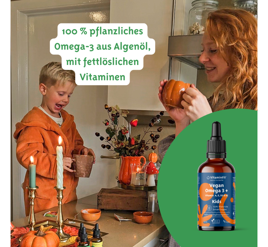 Oméga 3+ vitamines A, E, D3 et K2 Kids