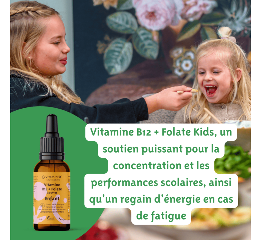 Vitamine B12 + Folate Gouttes Enfant