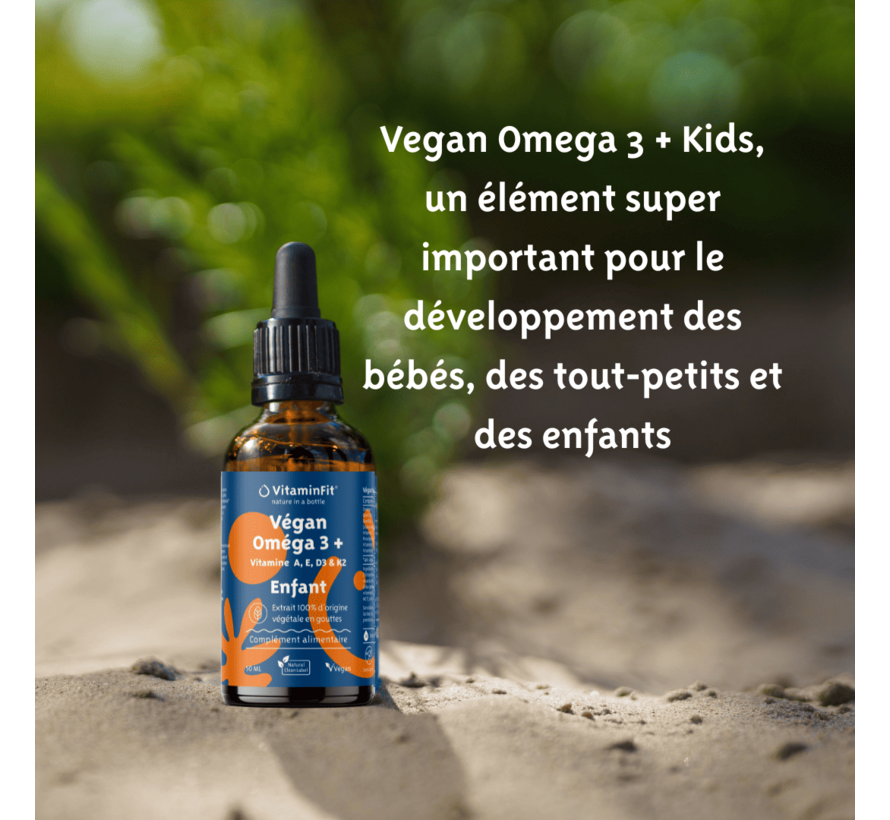 Oméga 3+ vitamines A, E, D3 et K2 Kids