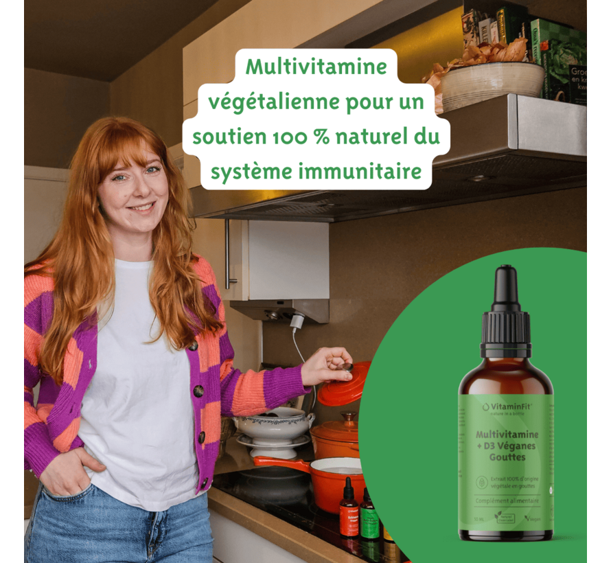 Multivitamines Végan + D3 Gouttes