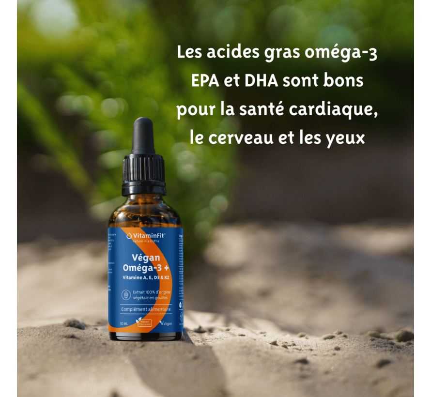 Oméga 3+ vitamines A, E, D3 et K2