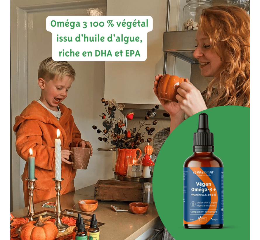 Oméga 3+ vitamines A, E, D3 et K2