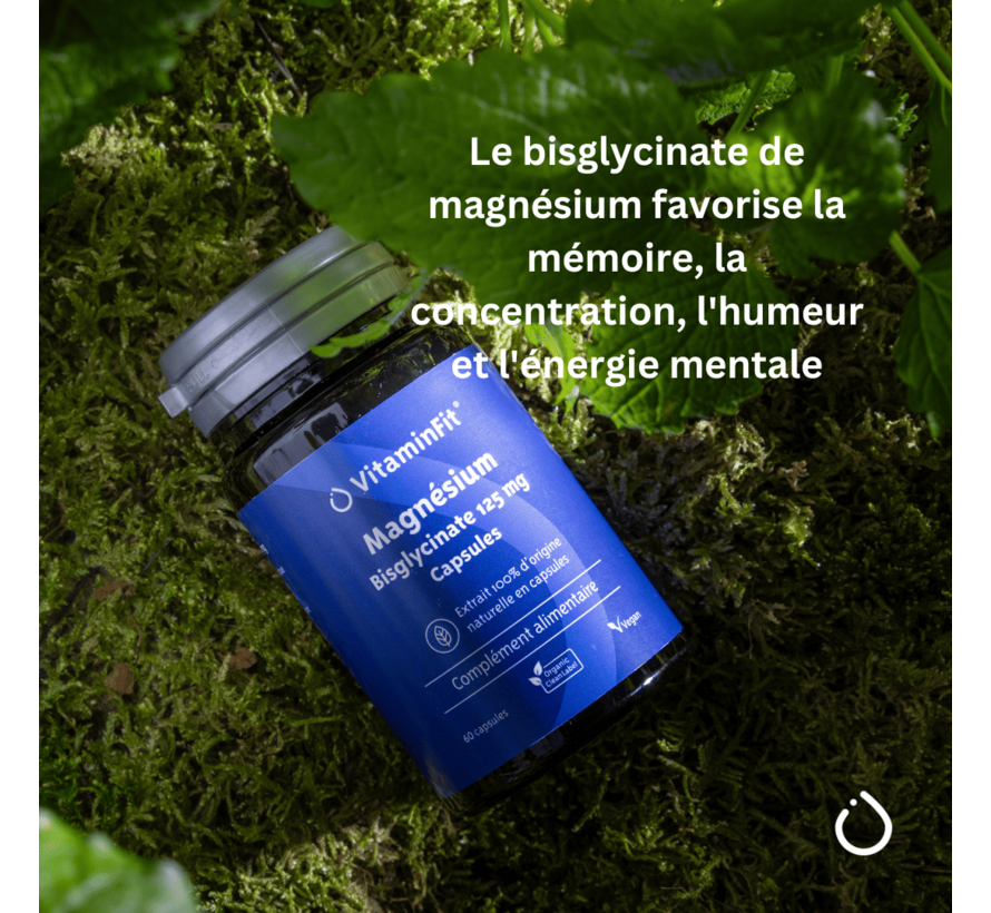 Magnésium Bisglycinate 125 mg Capsules