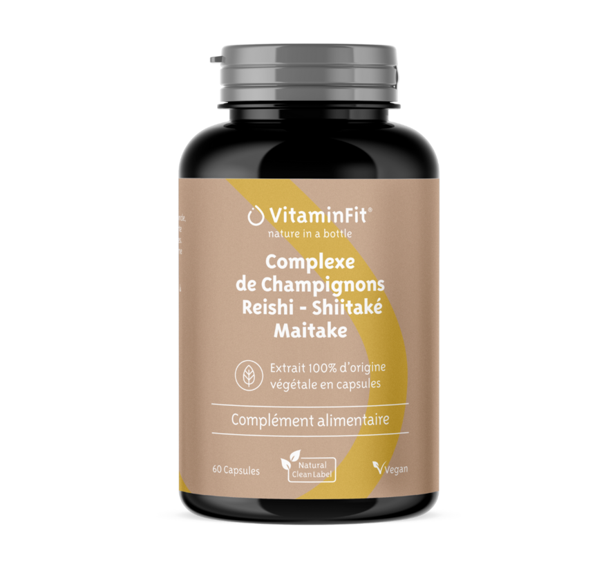 Complexe de Champignons Reishi & Shiitaké & Maitake