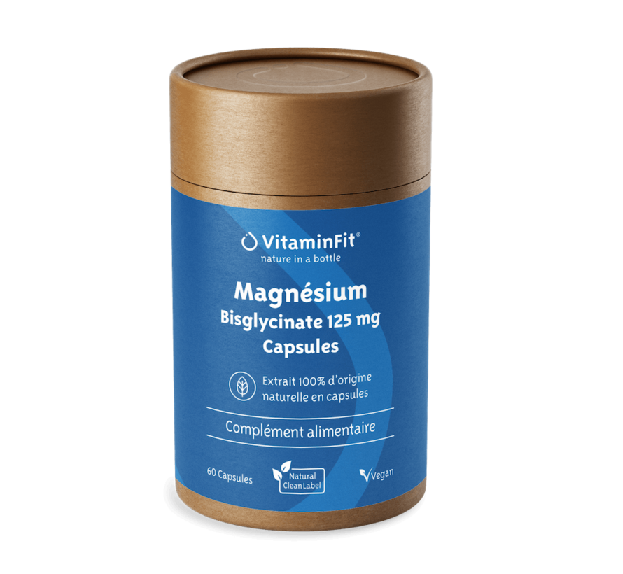 Magnésium Bisglycinate 125 mg Capsules