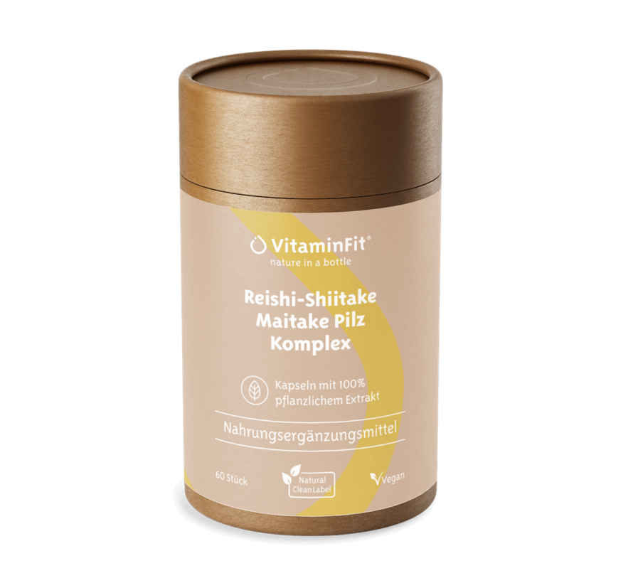 Reishi, Shiitake + Maitake Pilz Komplex