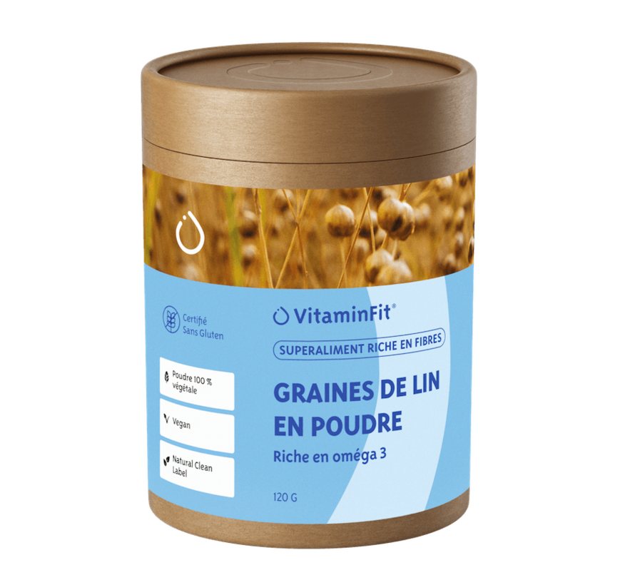 Poudre de graines de lin (riche en fibres)