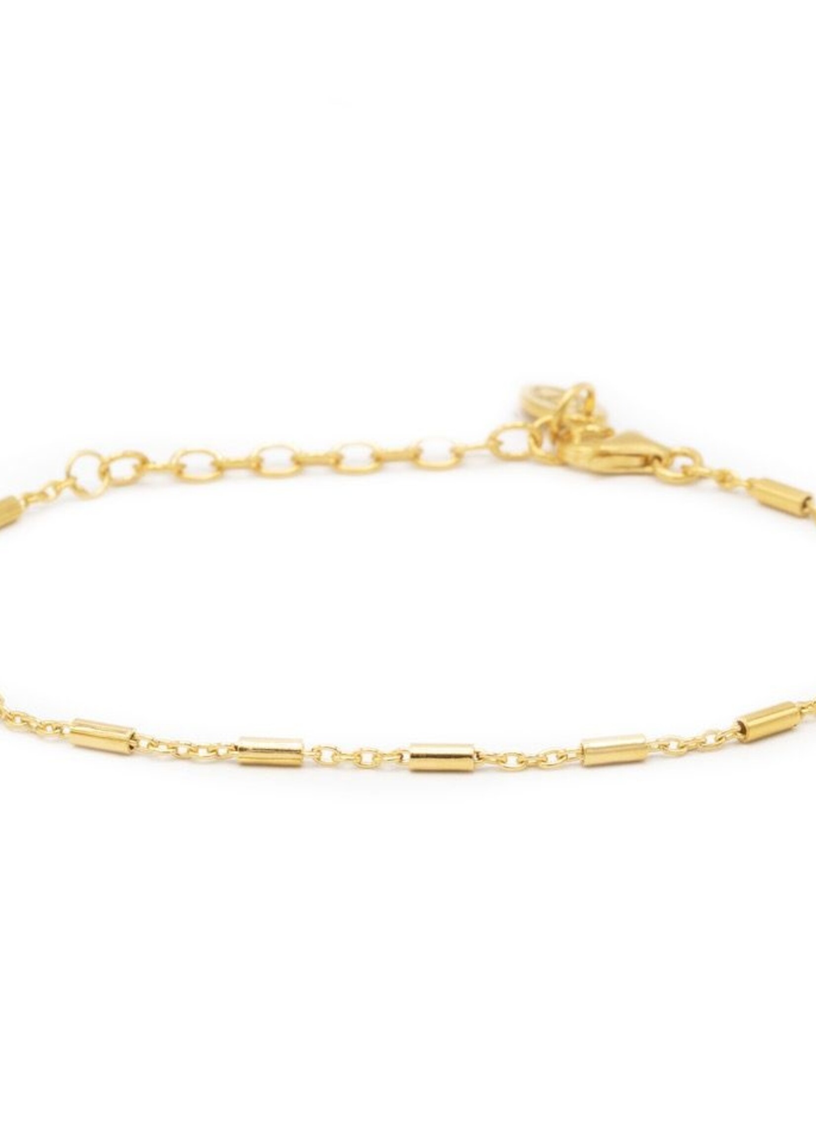 Karma Bracelet Tubes Goldplated