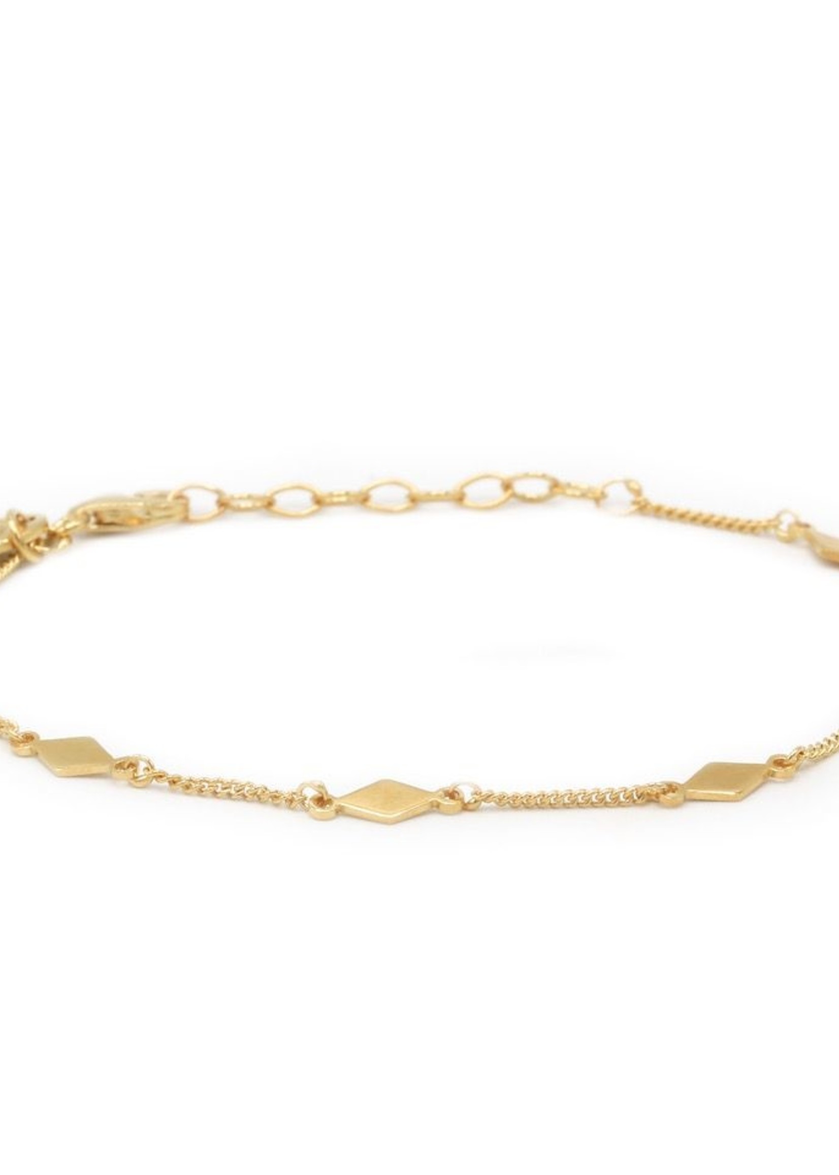 Karma Bracelet Diamond Shape Goldplated