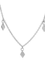 Karma Necklace 3 Diamonds Silver