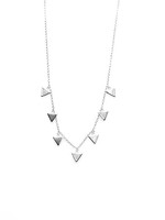 Karma Necklace 7 Triangles Silver