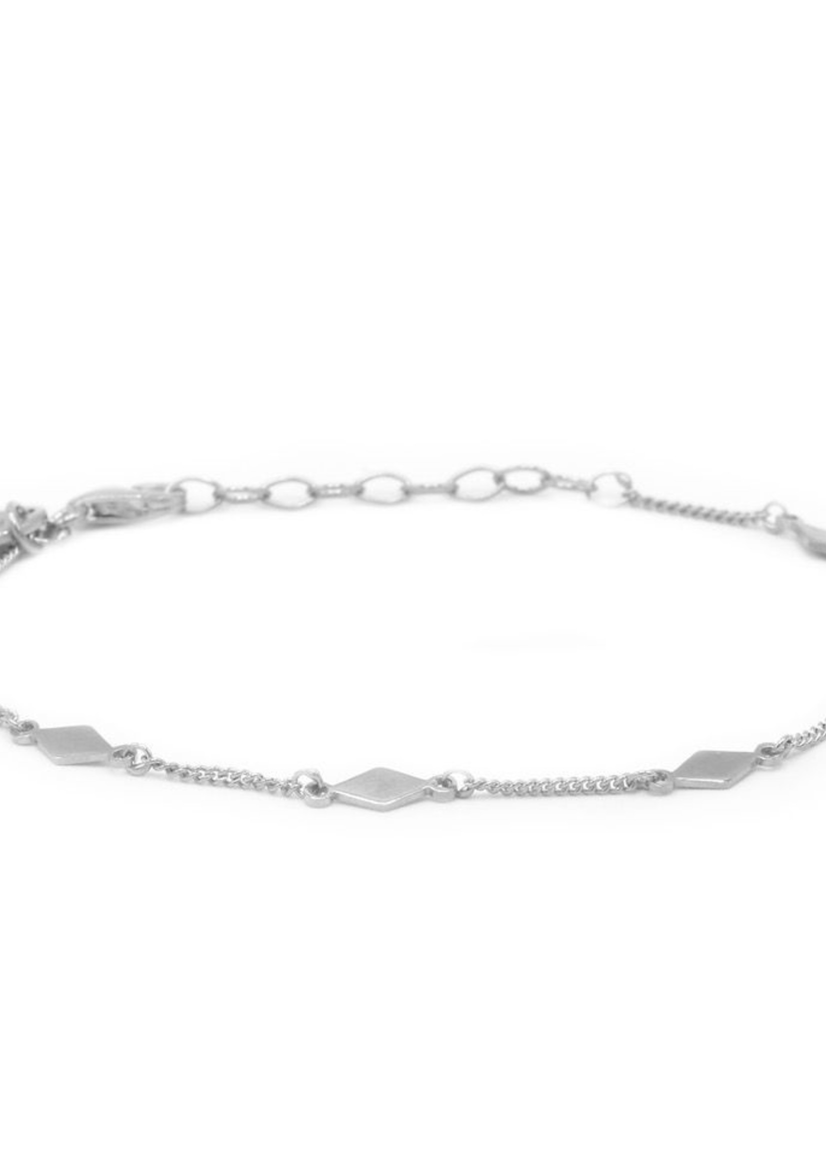 Karma Bracelet Diamond Shape Silver