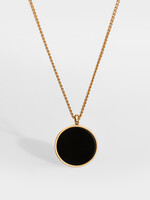 Northern Legacy NL Black Onyx pendant - Gold tone