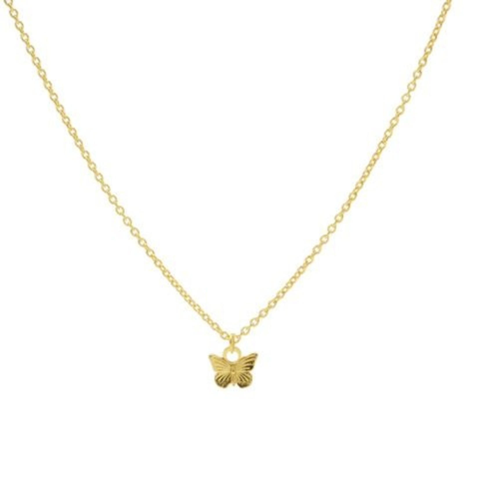 Karma Necklace Butterfly Goldplated