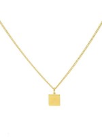 Karma Necklace Square Goldplated